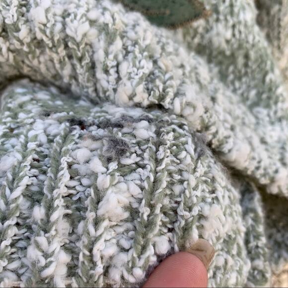 Vintage 90s rose appliqué chunky sweater - Picture 5 of 7